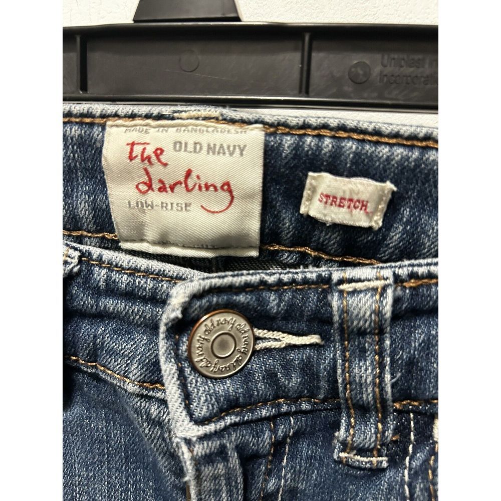 Old Navy The Darling Girls Jeans Sz 14 Slim Low Rise Boot Adjustable Cotton - Picture 2 of 13